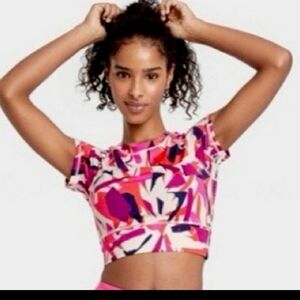 J. Dow Fitness Art Work Crop Top